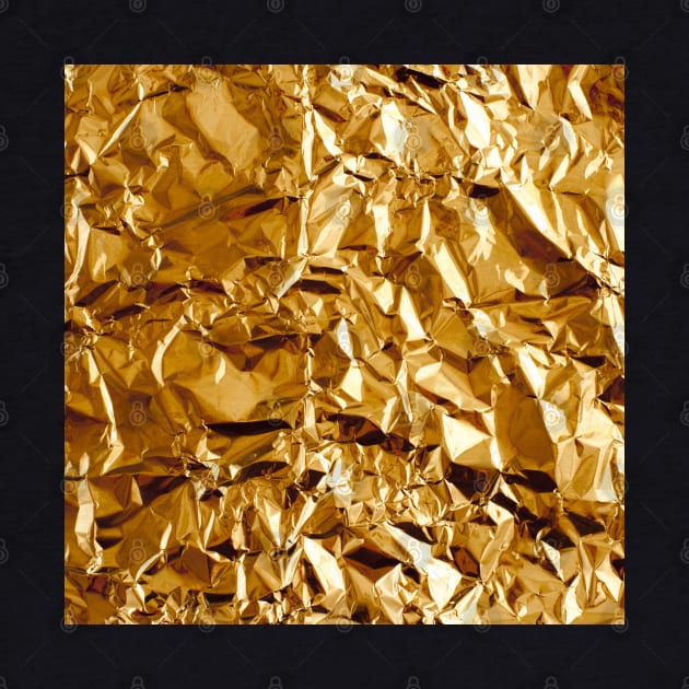 Crumpled Golden Foil by Jirka Svetlik